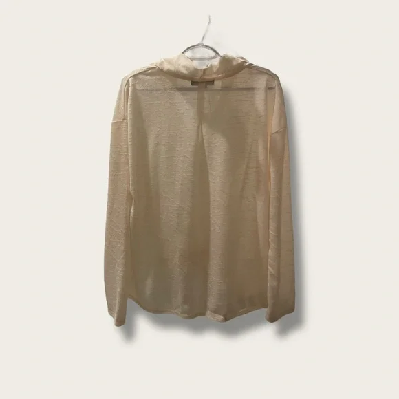 Cream Draped Top - Picture 3 of 4